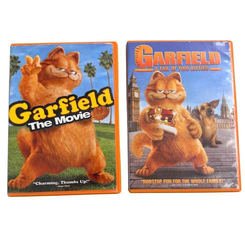 Garfield DVD Movie Lot of 2‎ Garfield & A Tail of Two Kitties Family Comedy